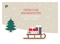 Geschenkanhänger - Geschenkeschlitten