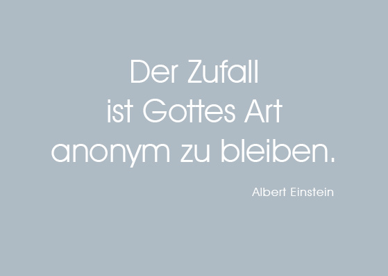 Postkarte - Wortsinn - Der Zufall... Albert Einstein