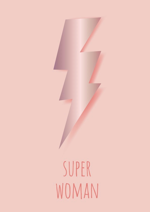Postkarte - Toni Starck - superwoman