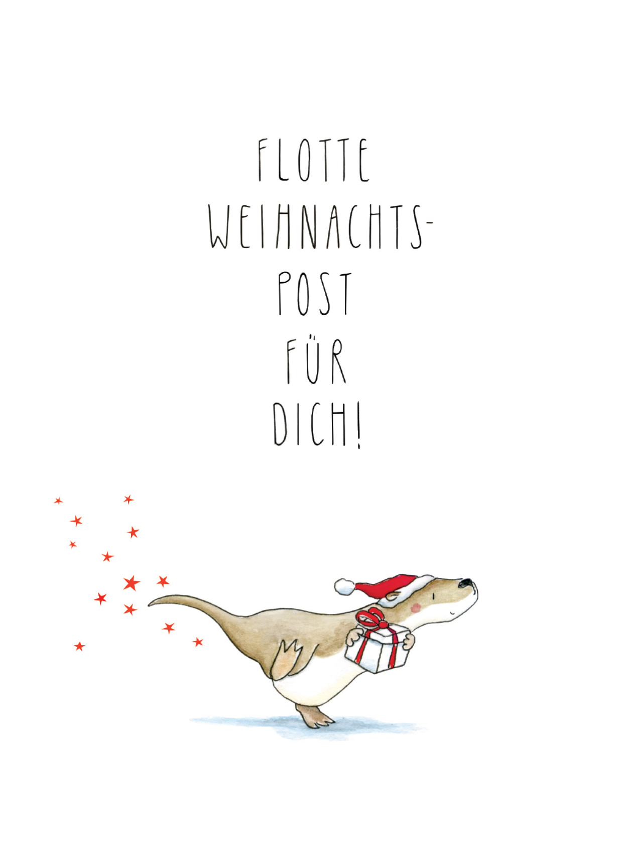 Postkarte - Tabea Güttner - Flotte Weihnachtspost für Dich