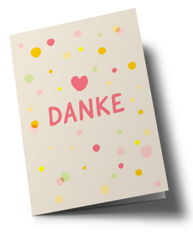 Klappkarte C6 - nola - Danke Klappkarte C6 - nola - Danke