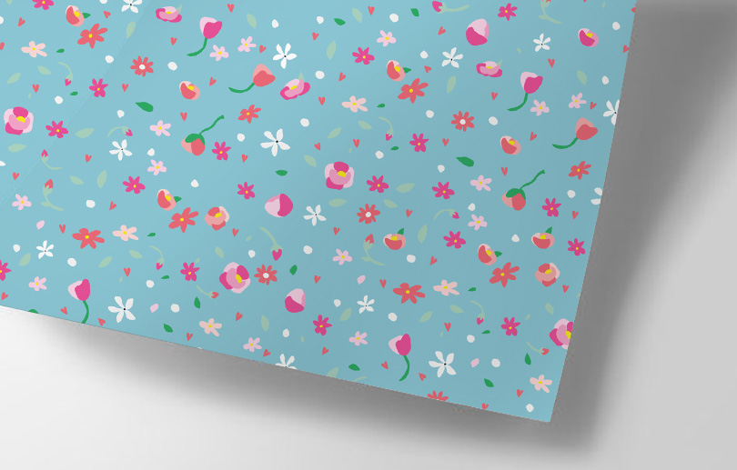 Geschenkpapier - Happiness- little Flowers