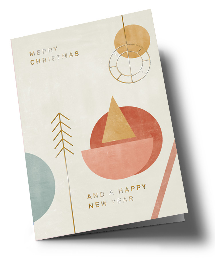 *DK - Designfräulein - Geometric Xmas - Yellow Triangle