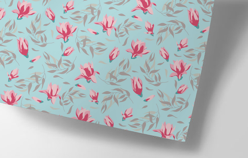 Geschenkpapier - crissXcross - Magnolien/Magnolias