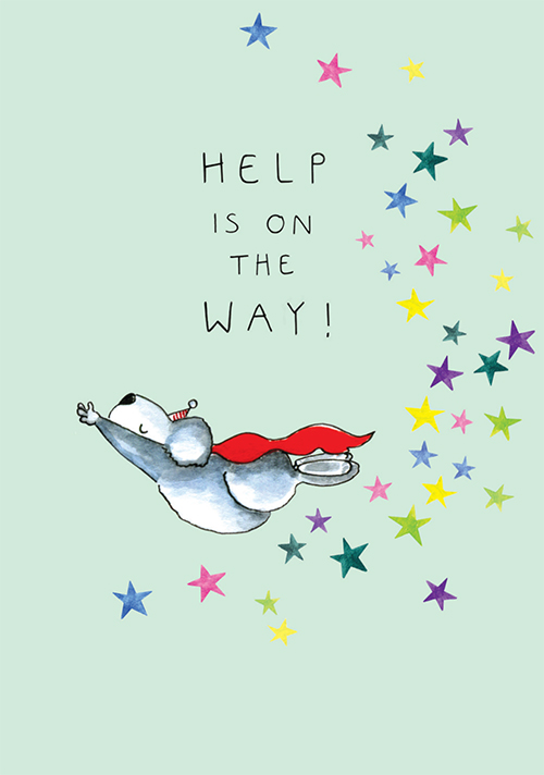 Postkarte - Tabea Güttner - Help is on the Way