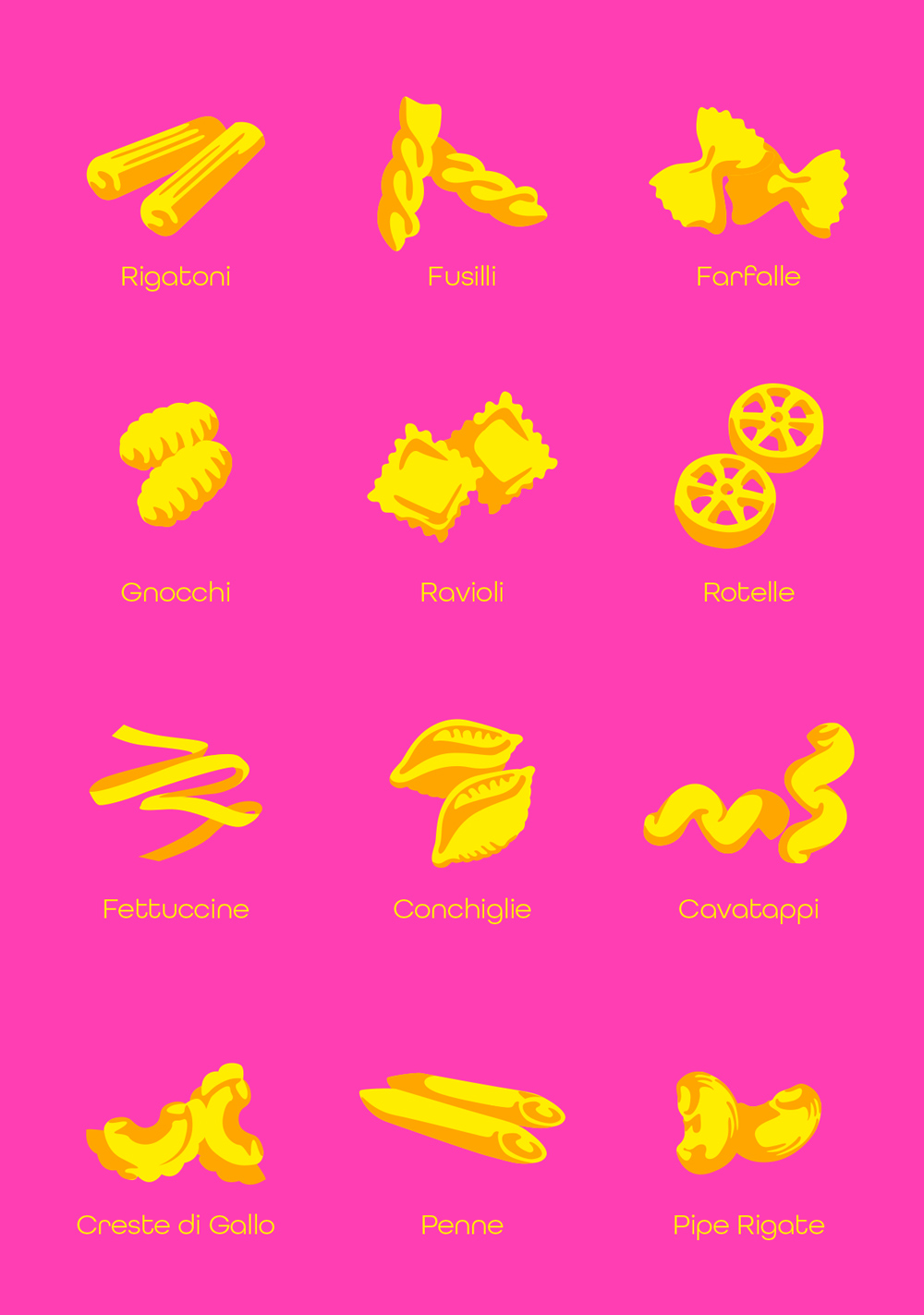 Postkarte - neonstyle - Pasta Postkarte - neonstyle - Pasta