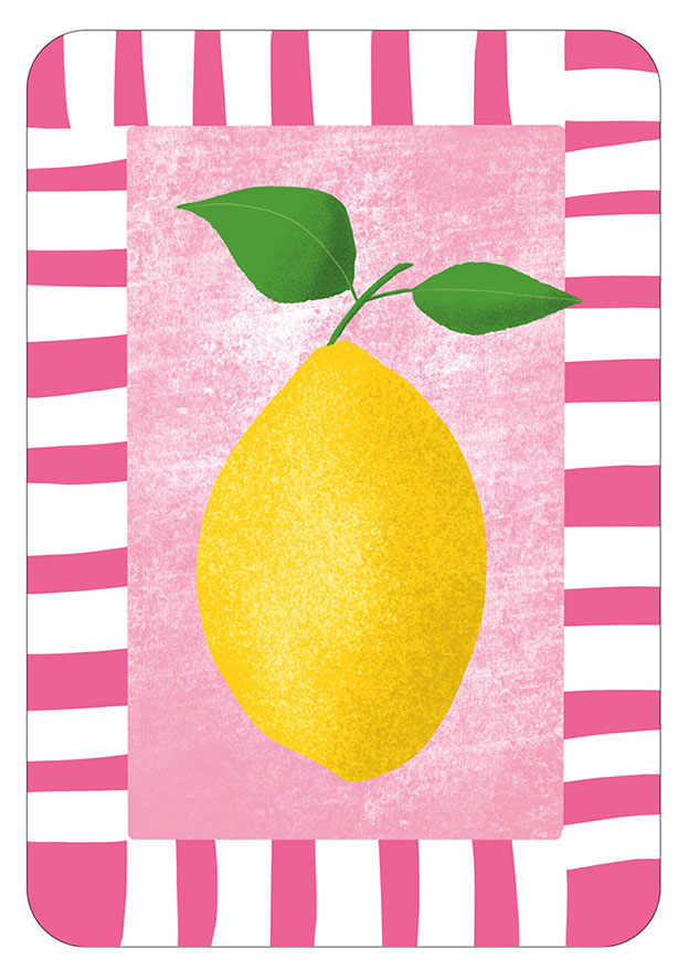 Postkarte - Toni Starck - Lollipop - Lemon