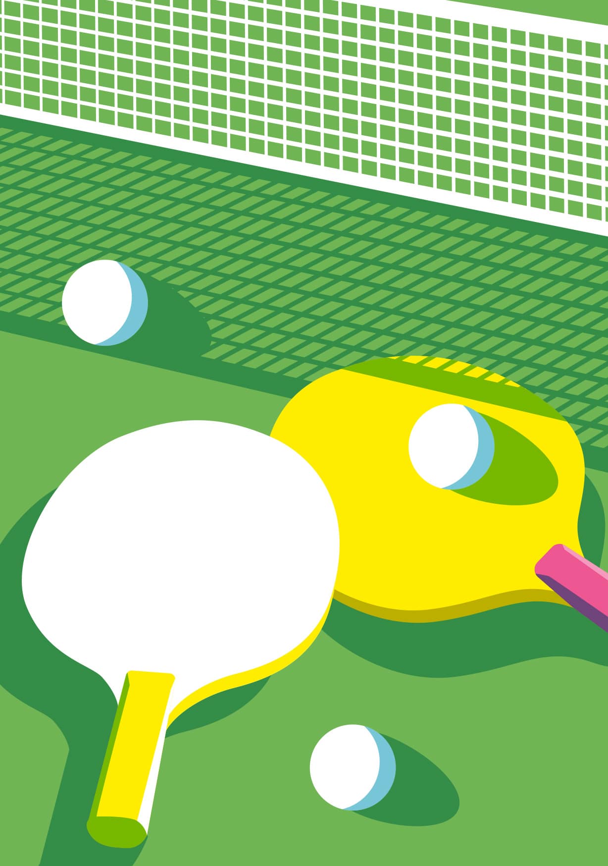 Postkarte - sports - Ping-Pong