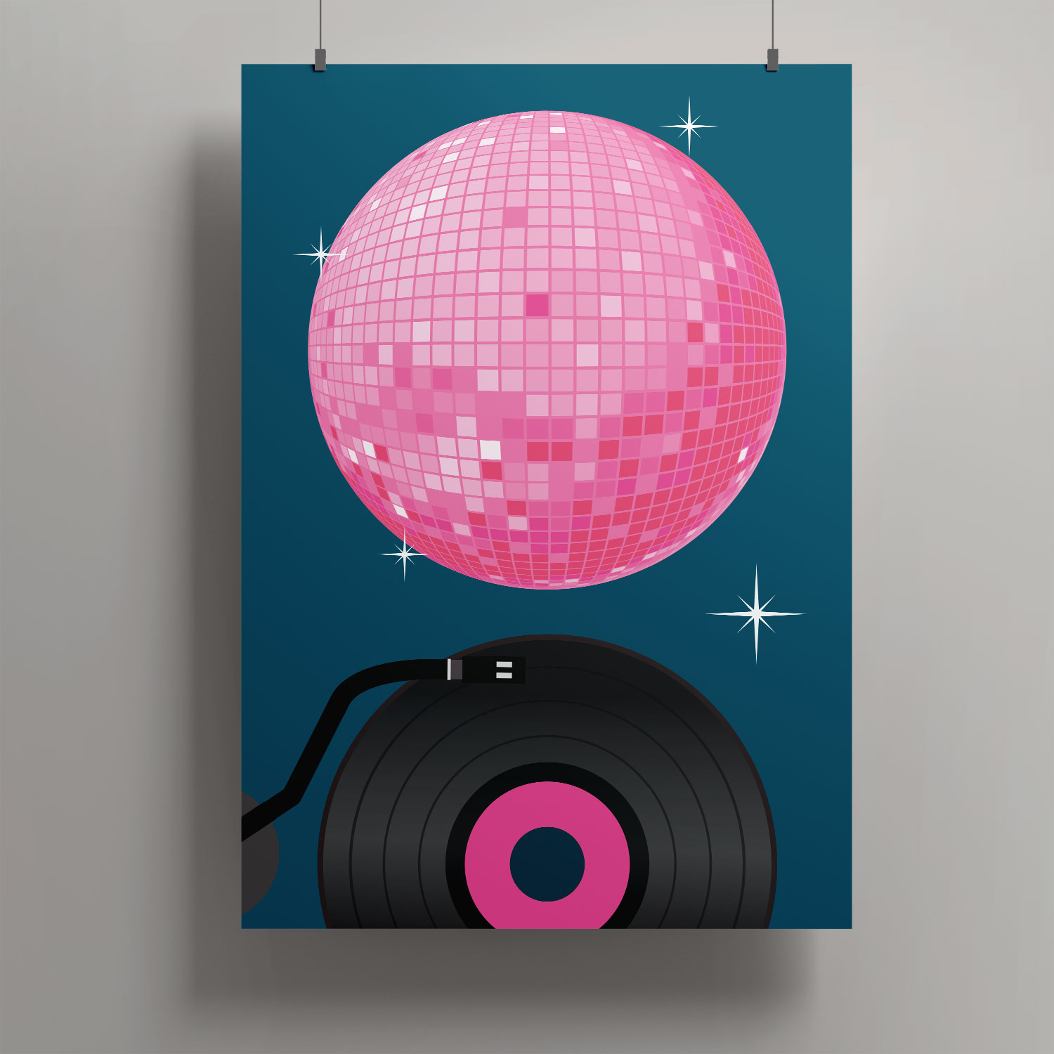 Artprint A3 - Discokugel