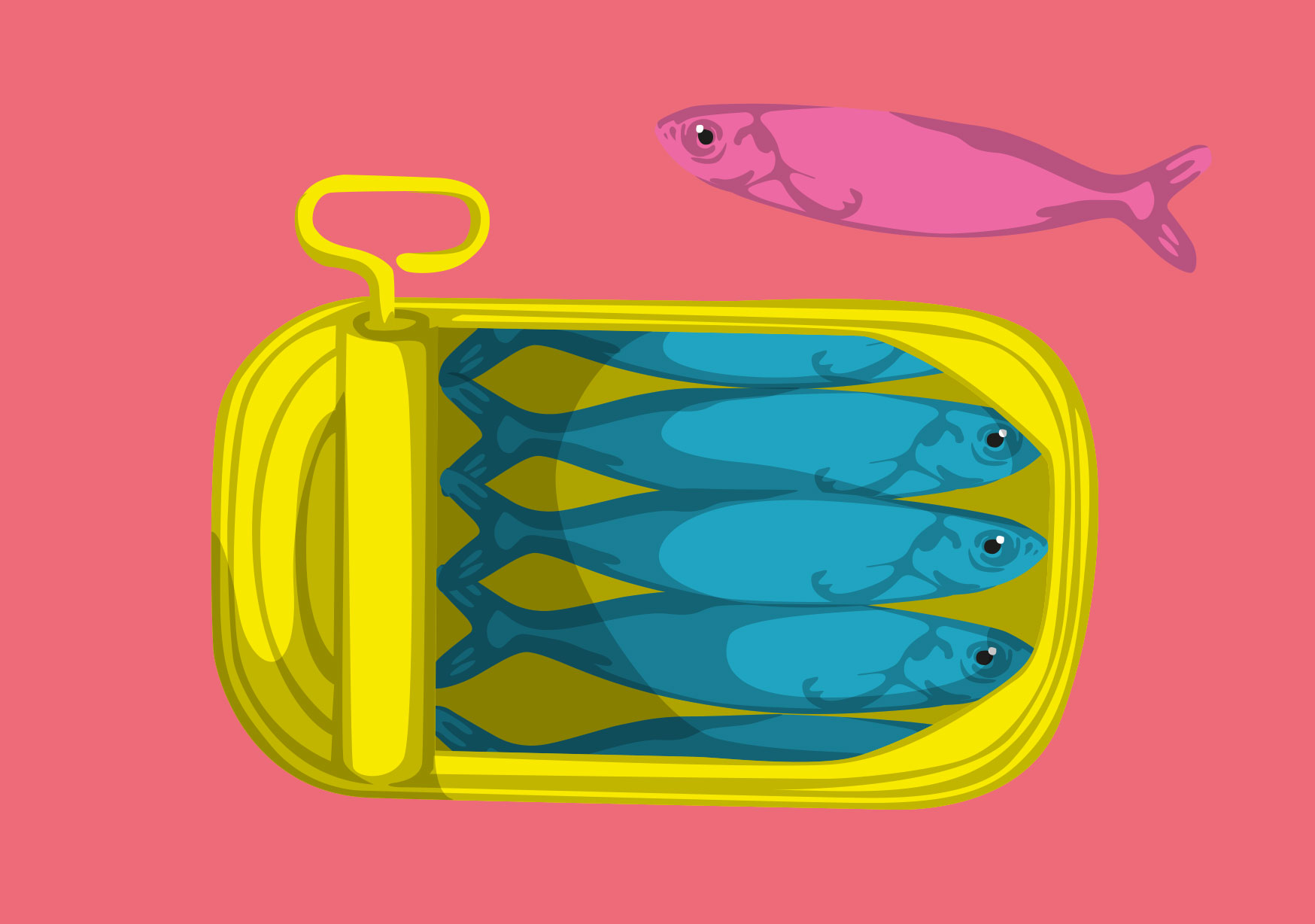 Postkarte - luminous - Sardellen Postkarte - luminous - Sardellen