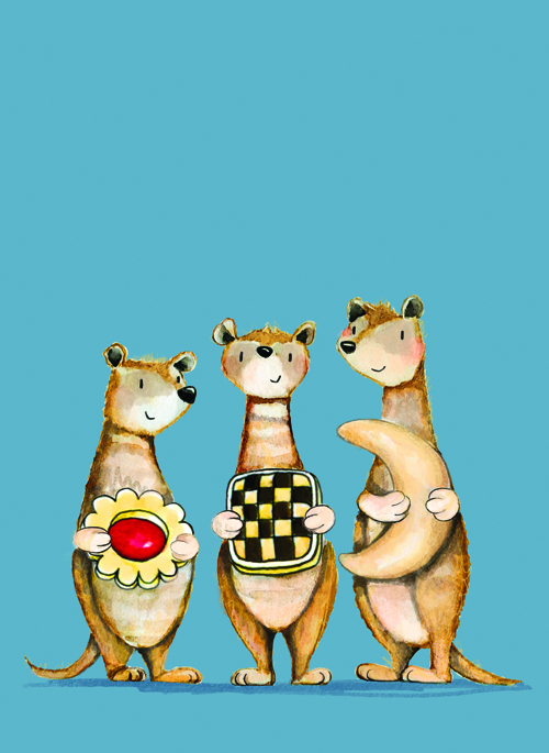 Postkarte - Tabea Güttner - Drei Boten