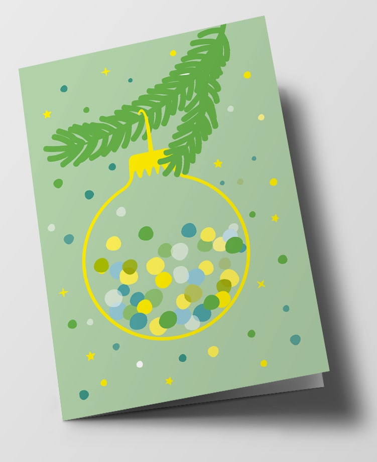 Klappkarte C6 - nola - confetti ball