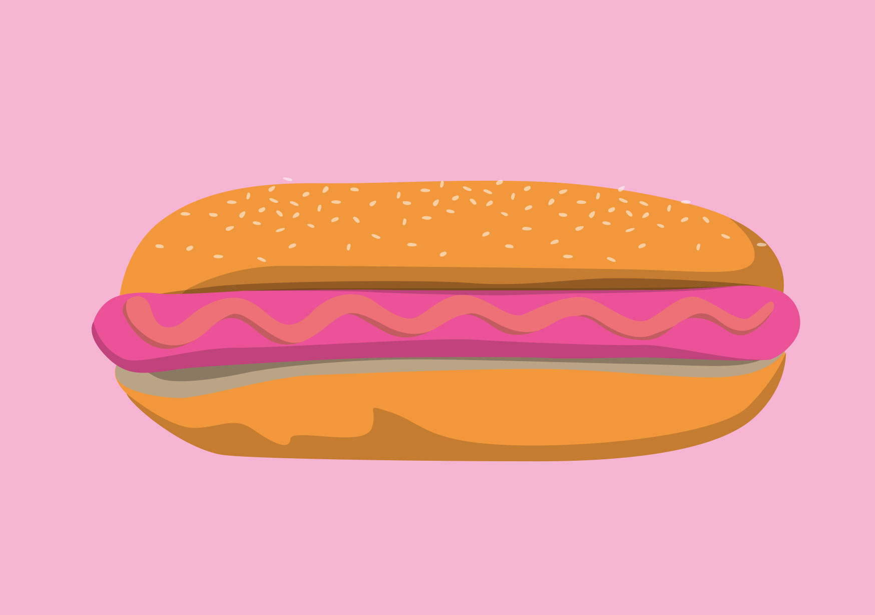 Postkarte - luminous - Hot Dog