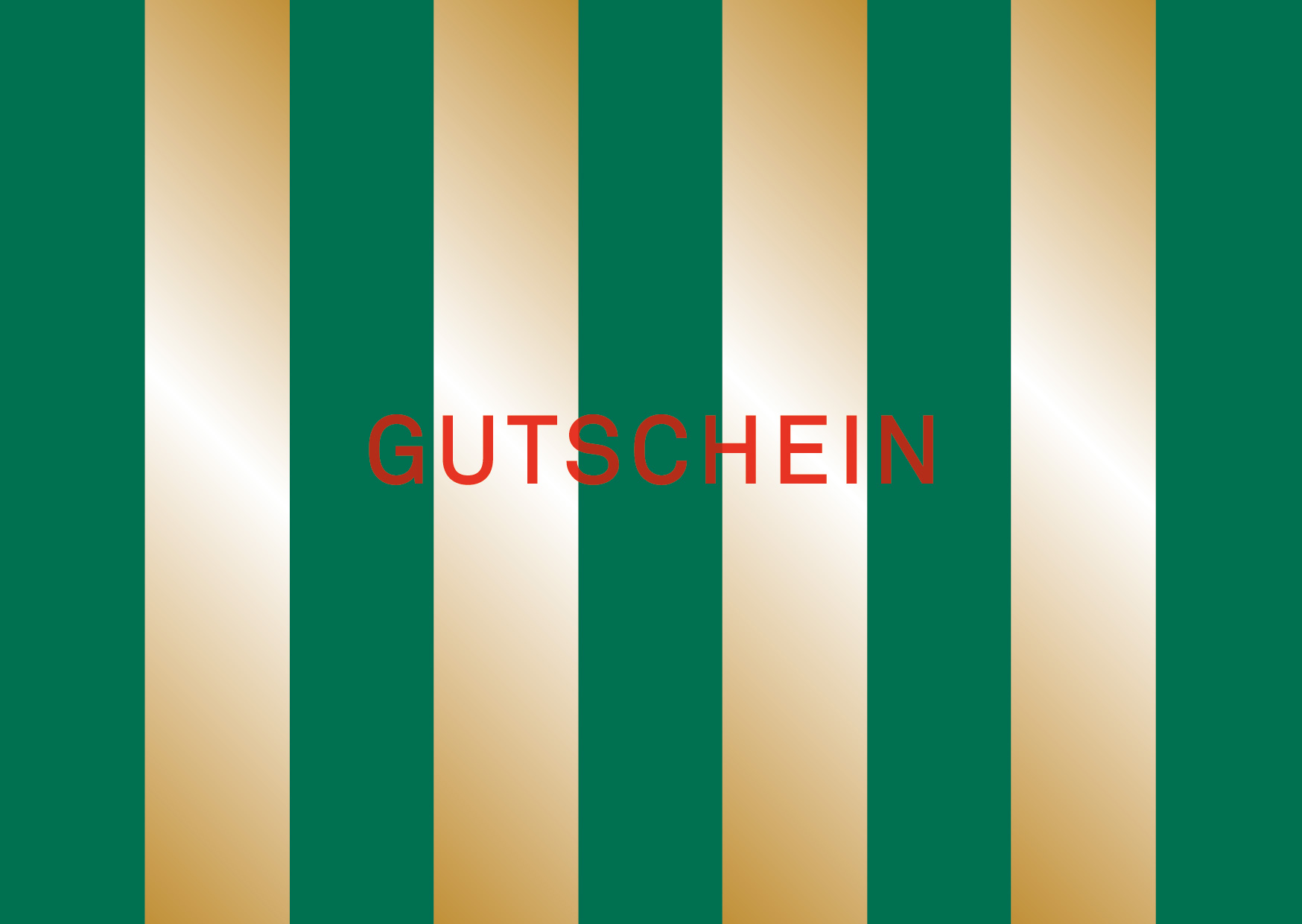 Postkarte - Designfräulein - OroLumi - Gutschein Stripes golden