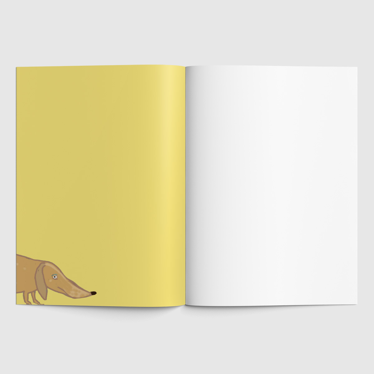 Notizheft A6 - kittiekatstudio - beachwalk with dog