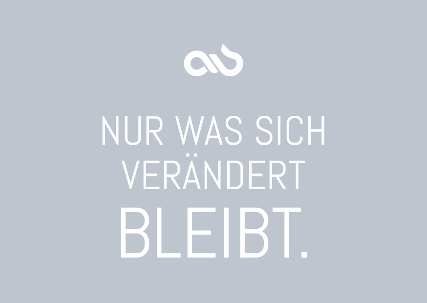 Postkarte - Wortsinn - Nur was sich verändert bleibt