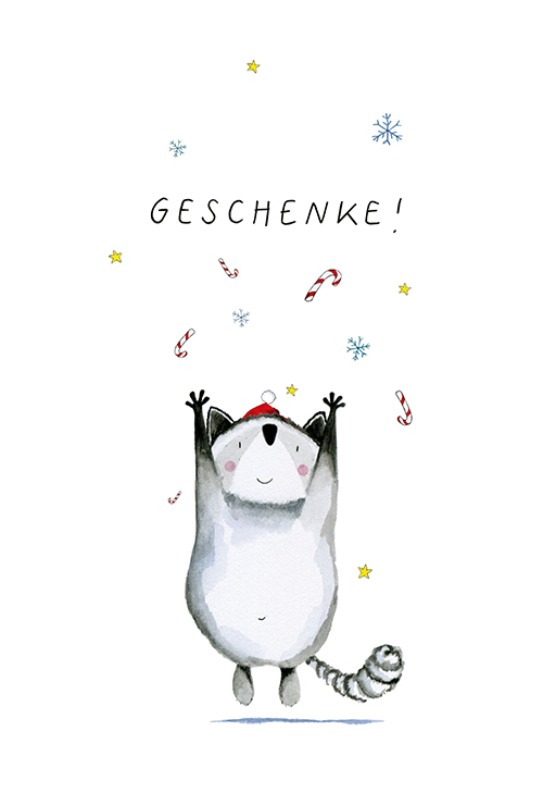 Postkarte - Tabea Güttner - Happy Christmas Time