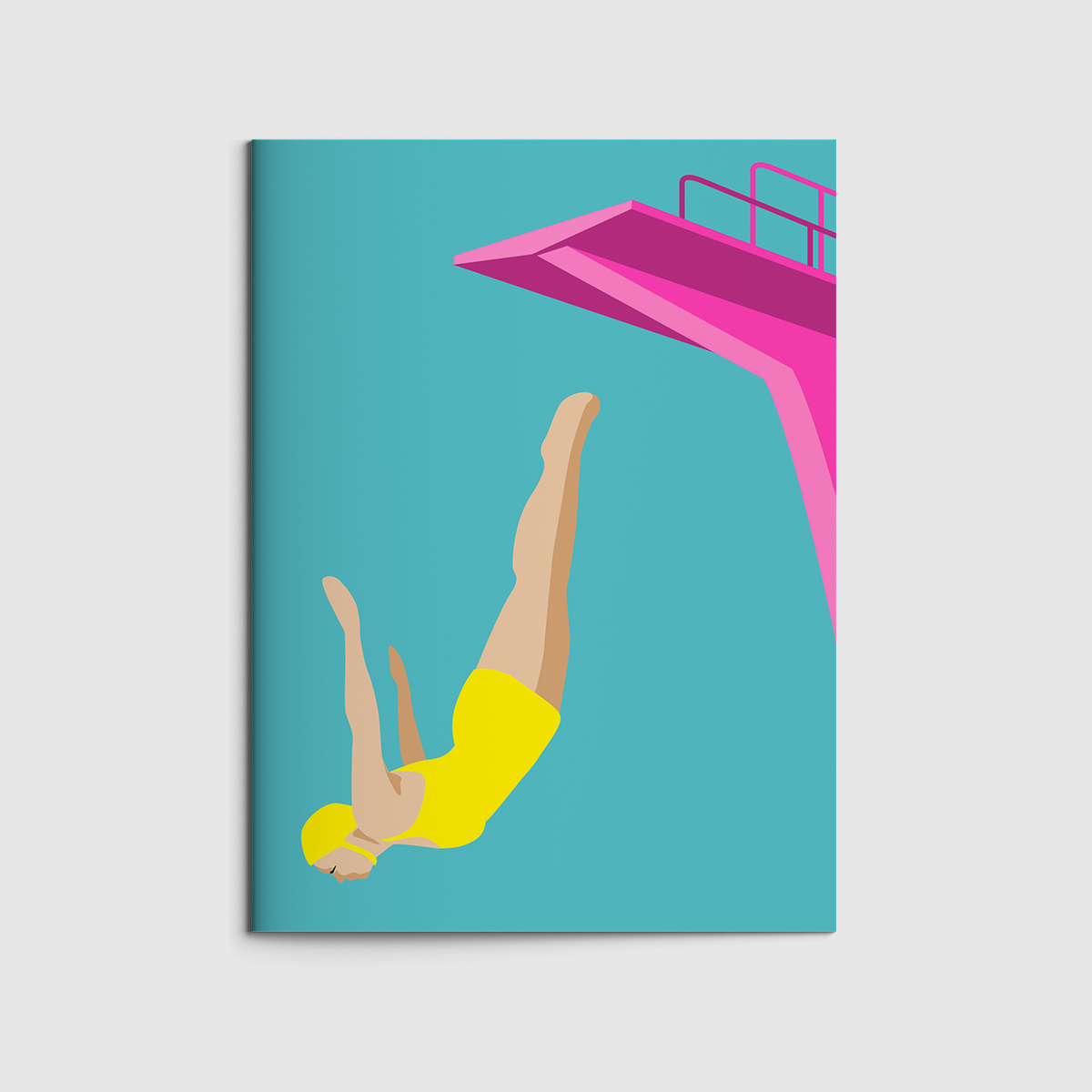 Notizheft A6 - neonstyle - Turmspringerin Notizheft A6 - neonstyle - Turmspringerin