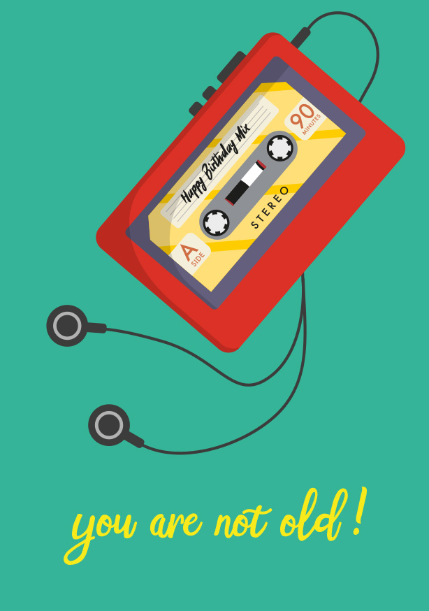 Postkarte - crissXcross - you are not old