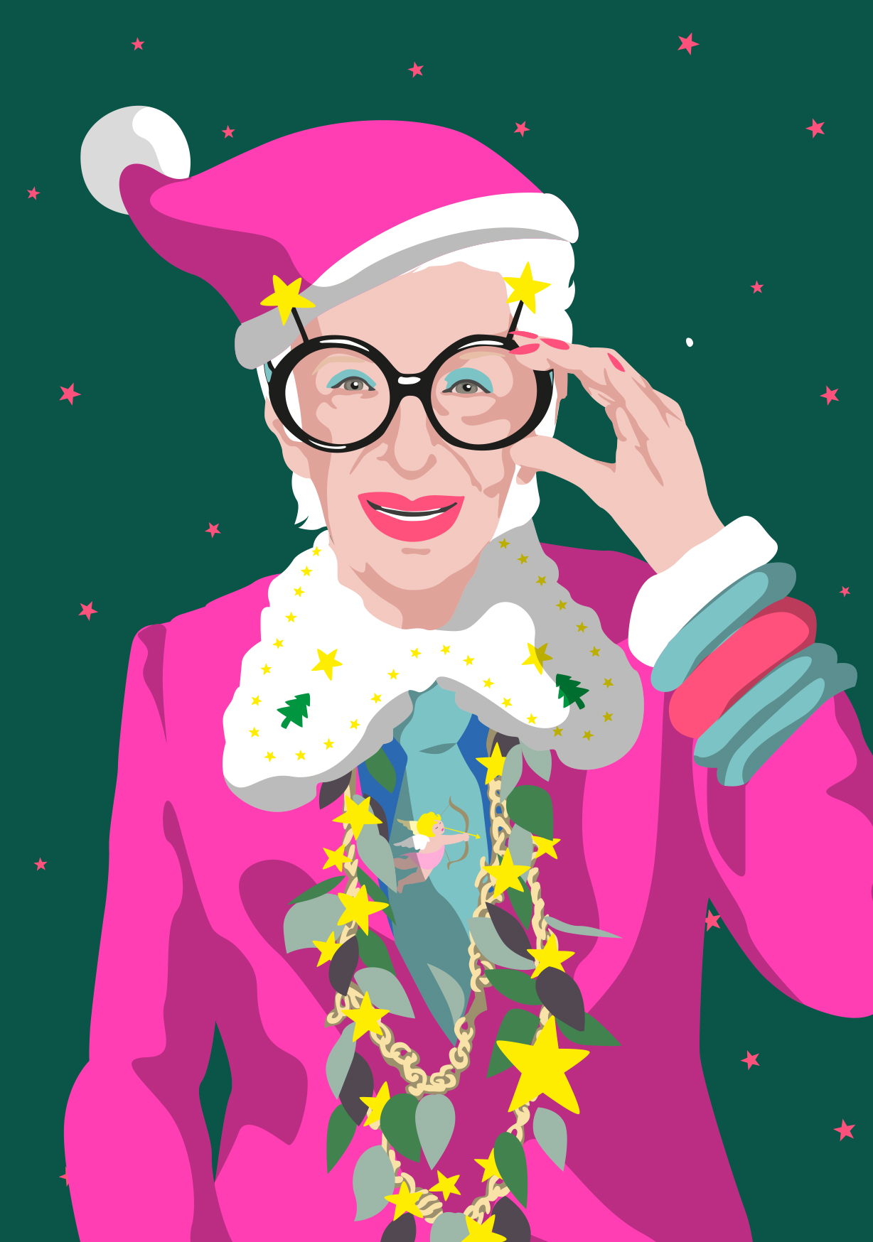 Postkarte - pop art new generation - Fashion Icon