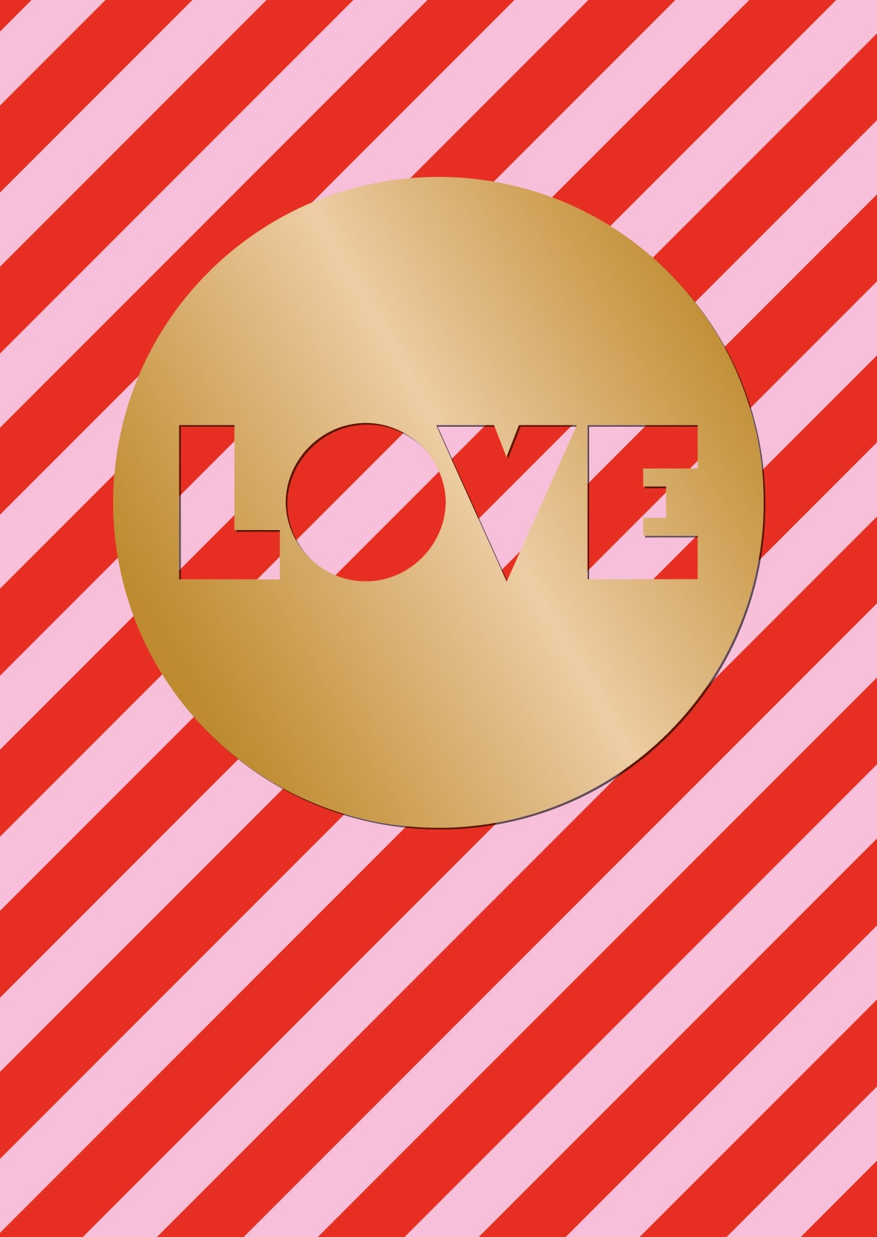 Postkarte - Designfräulein - OroLumi - Love