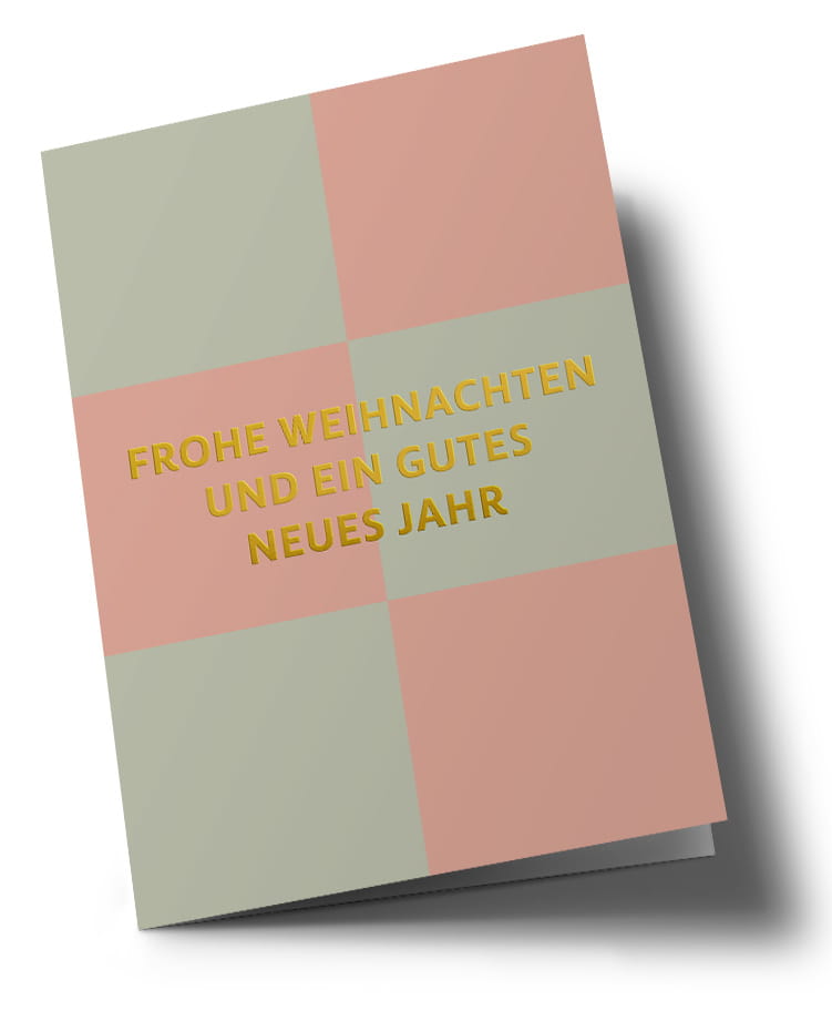 Klappkarte C6 - mareille - Frohe Weihnachten - Olive Ash