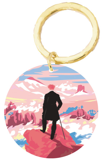 Happy Plexis 5 cm - Der Wanderer über dem Nebelmeer Happy Plexis 5 cm - Der Wanderer über dem Nebelmeer