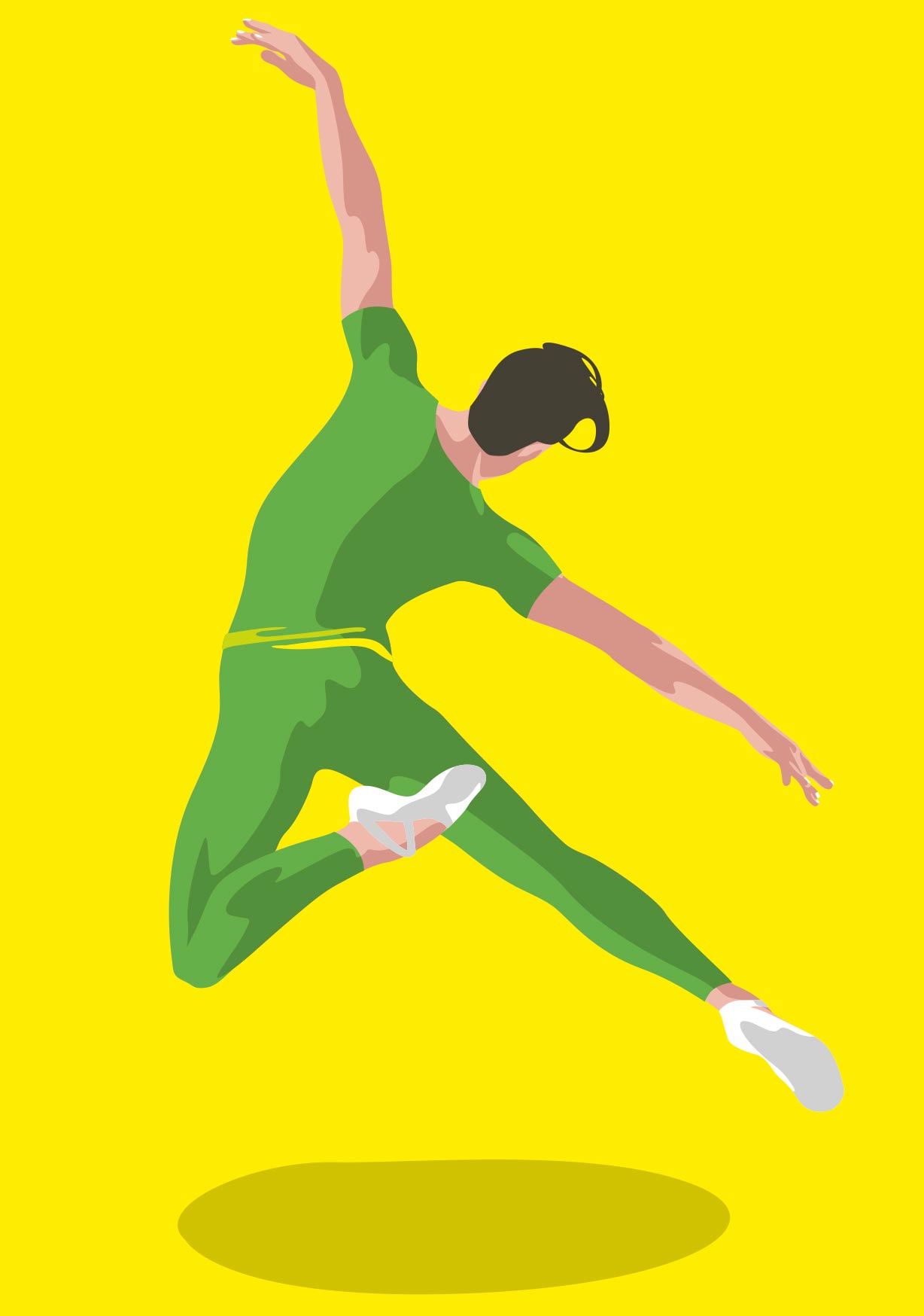 Postkarte - neonstyle - Balletttänzer Postkarte - neonstyle - Balletttänzer