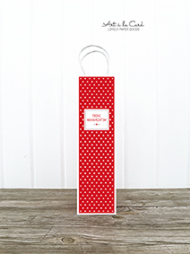 Flaschentüte - Sternchen, rot