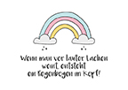 Postkarte - La Card - Regenbogen im Kopf