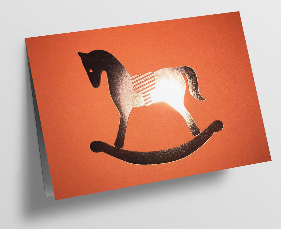 *DK C6 - pure - Schaukelpferd, orange *DK C6 - pure - Schaukelpferd, orange