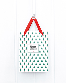 Geschenktüte Midi - Herzbäumchen, grün