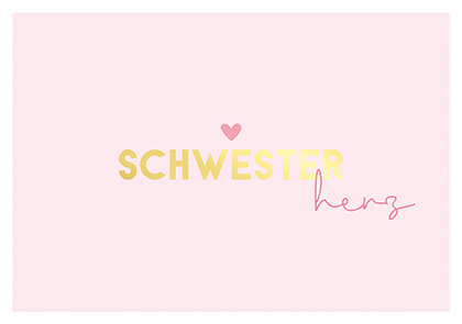 Postkarte - La Card - Schwesterherz
