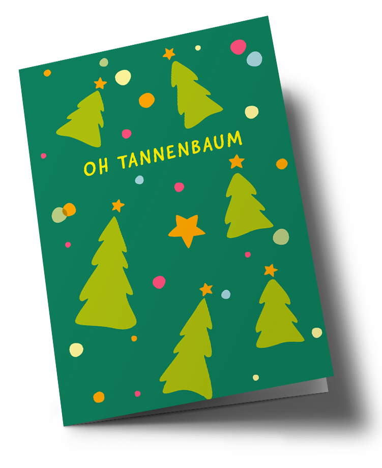 Klappkarte C6 - nola - Oh Tannenbaum Klappkarte C6 - nola - Oh Tannenbaum