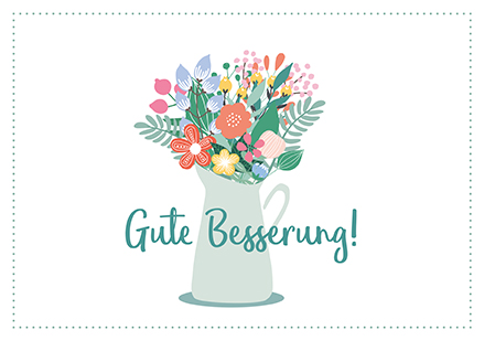 Klappkarte C6 - La Card - Blumenstrauss