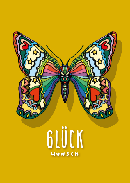 Postkarte - illi - HELLA Glückwunsch Postkarte - illi - HELLA Glückwunsch