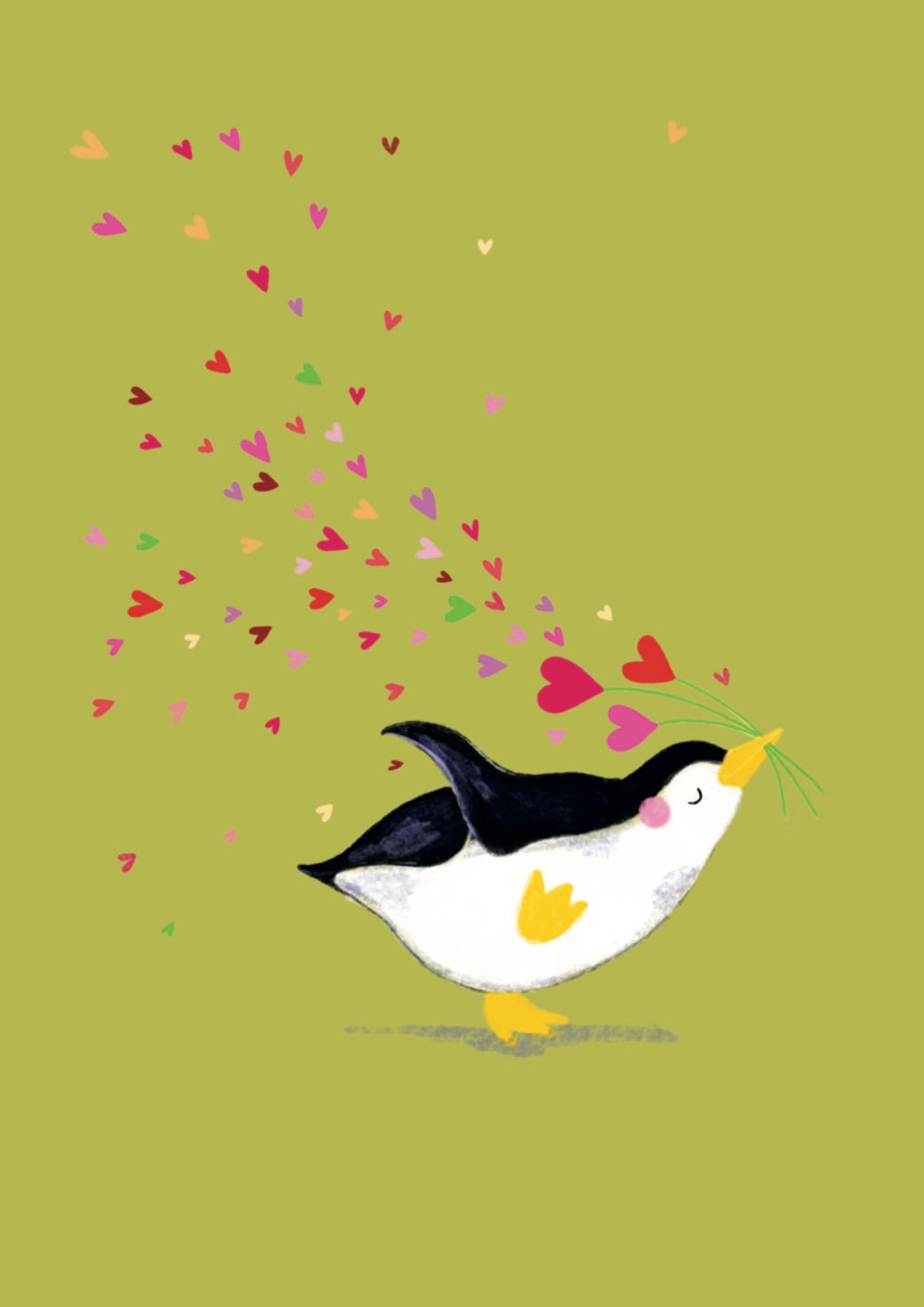 Postkarte - Tabea Güttner - Herzpinguin Postkarte - Tabea Güttner - Herzpinguin