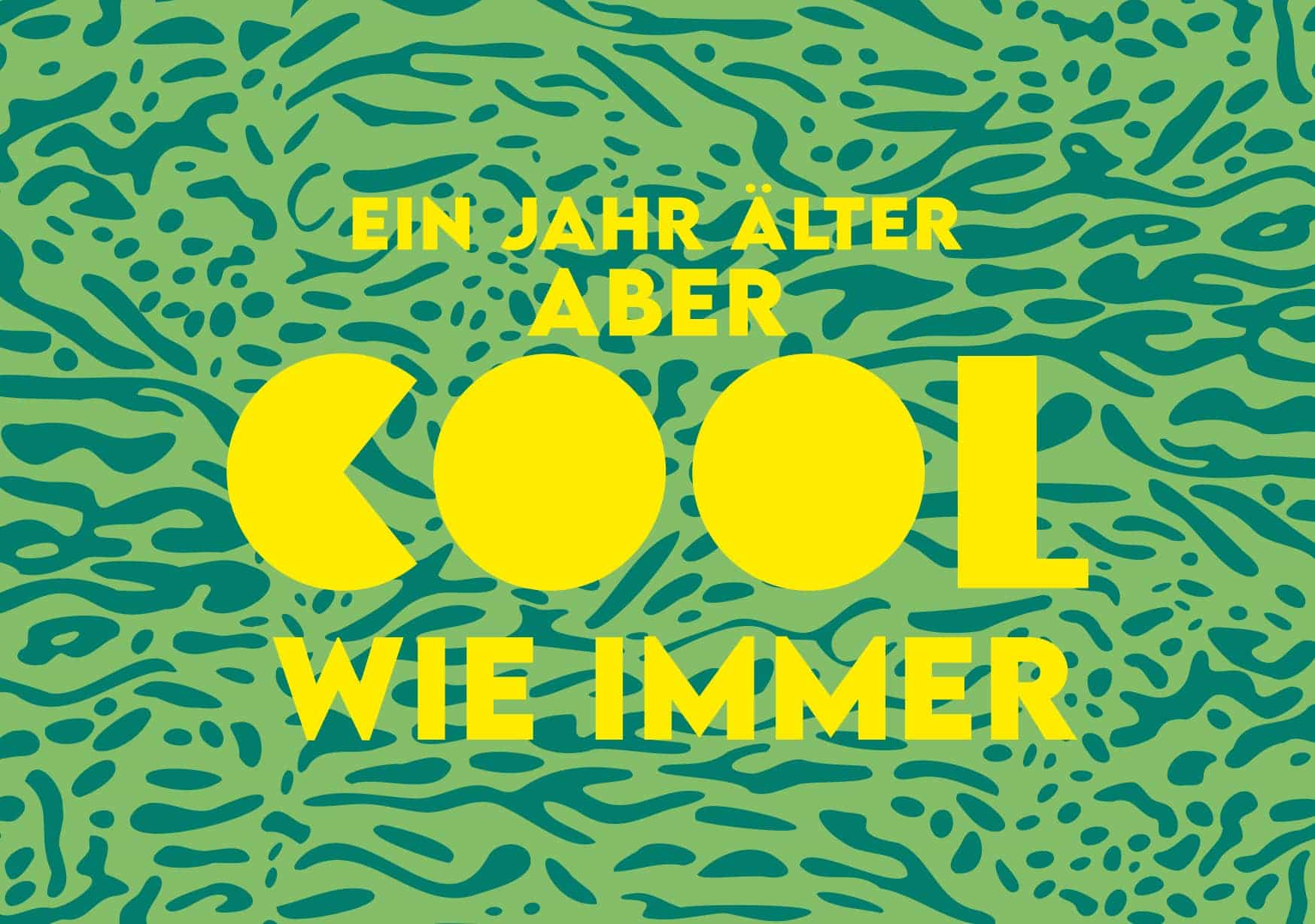 Postkarte - happy wrong - cool wie immer