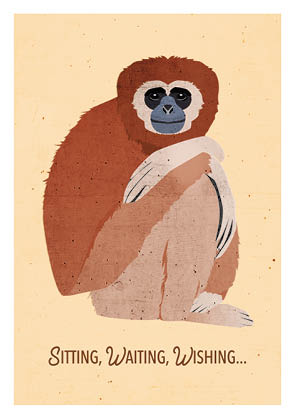 Postkarte - Daria Ivanova - Affe