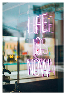 Postkarte - La Card - Life is now