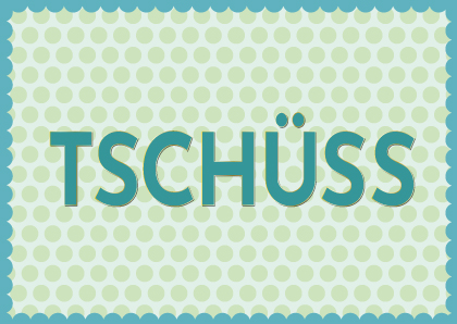 Postkarte - Toni Starck - Tschüss Postkarte - Toni Starck - Tschüss