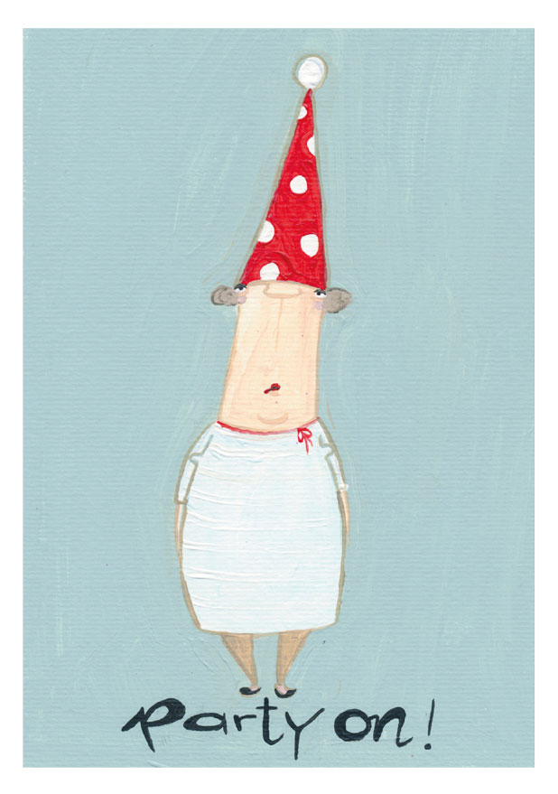 Postkarte - kittiekatstudio - partyon Postkarte - kittiekatstudio - partyon