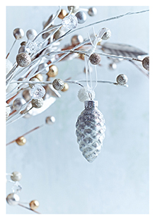 Postkarte - La Card - Zapfenanhaenger Postkarte - La Card - Zapfenanhaenger