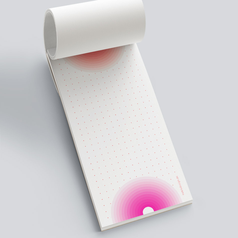 Block DIN lang - neonstyle - Halbkreise Block DIN lang - neonstyle - Halbkreise