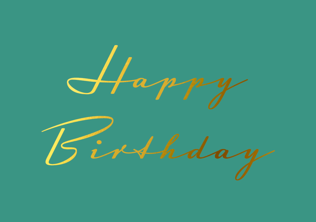 Postkarte - pure - Happy Birthday limon