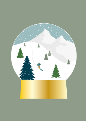 *PK - Toni Starck - Snow globe ski