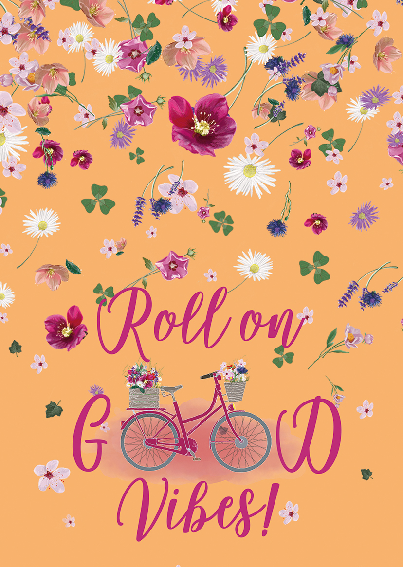 Postkarte - m-illu - Good Vibes