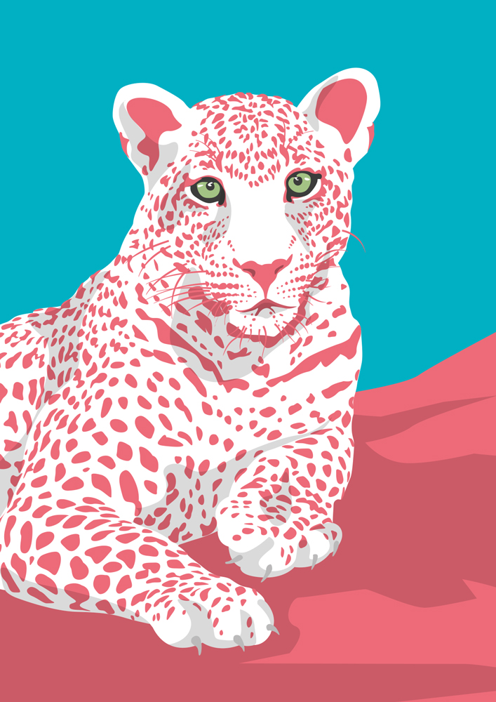 ArtPrint A4 - Modern Art - Leopard ArtPrint A4 - Modern Art - Leopard