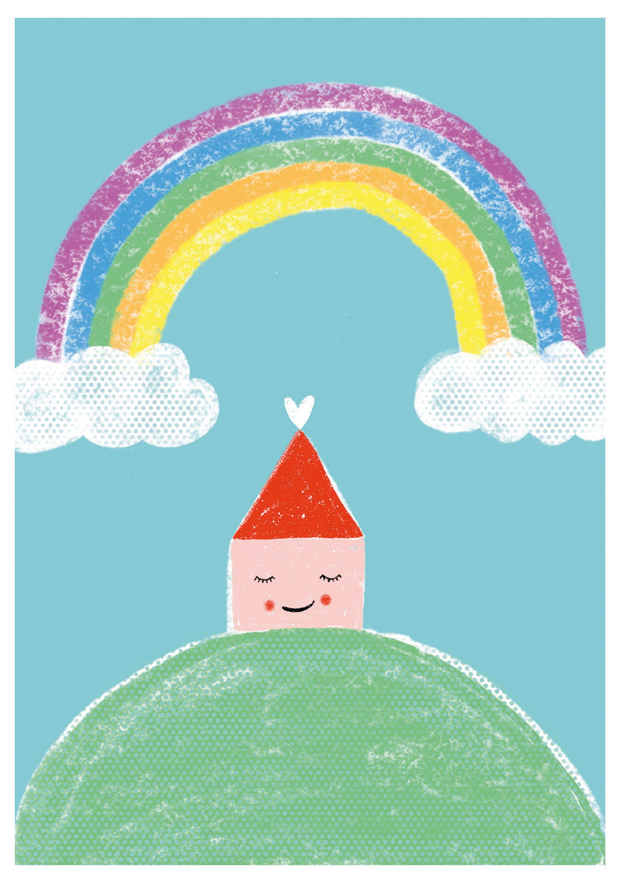 Postkarte - schönegrüsse - Regenbogenhaus
