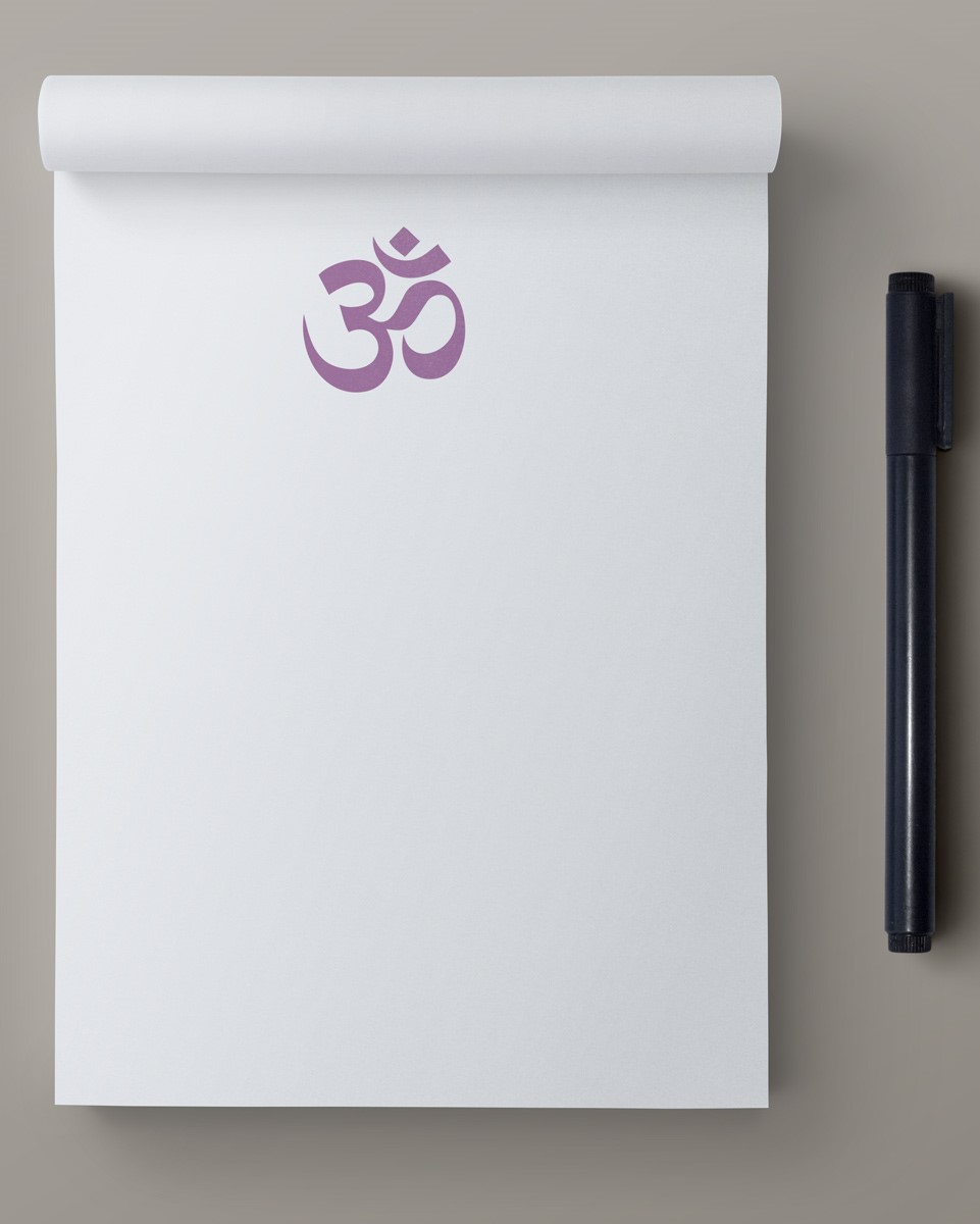 Block A6 - happiness - OM-Zeichen Block A6 - happiness - OM-Zeichen